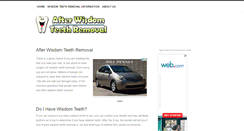Desktop Screenshot of afterwisdomteethremoval.com