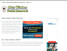Tablet Screenshot of afterwisdomteethremoval.com